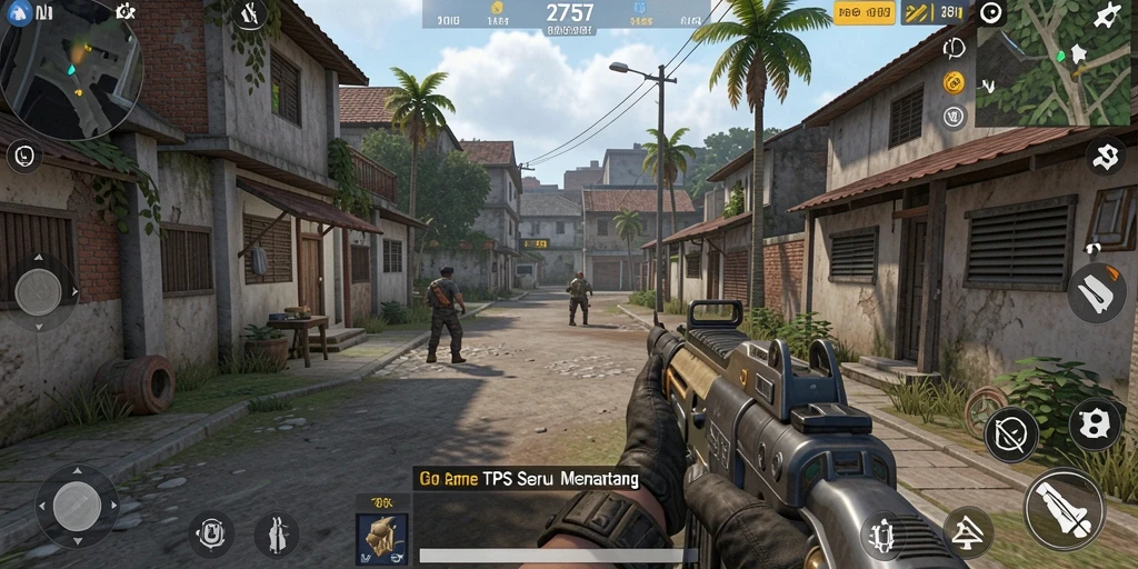 Gameplay seru dalam 2757 dengan aksi TPS yang mendebarkan.