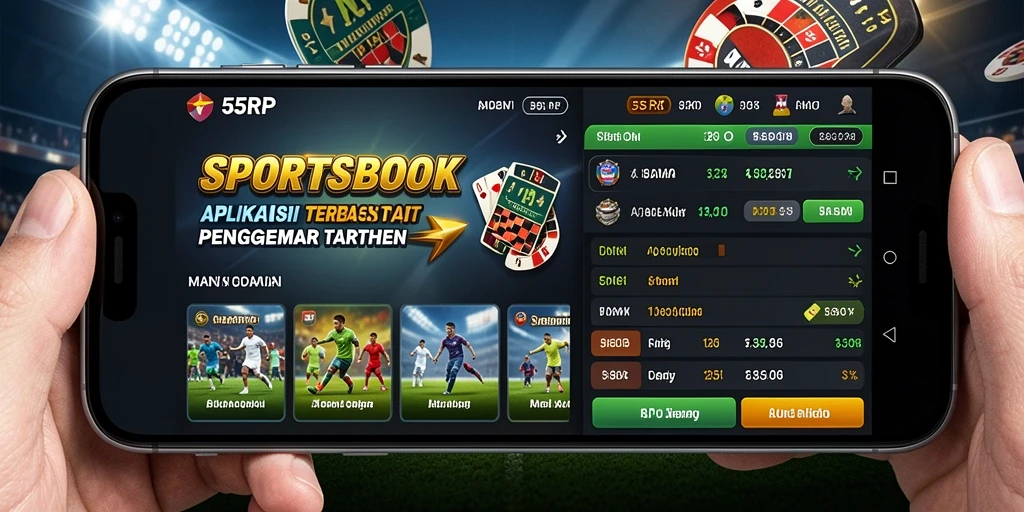 Tampilan gameplay menarik dari aplikasi Sportsbook 55RP.