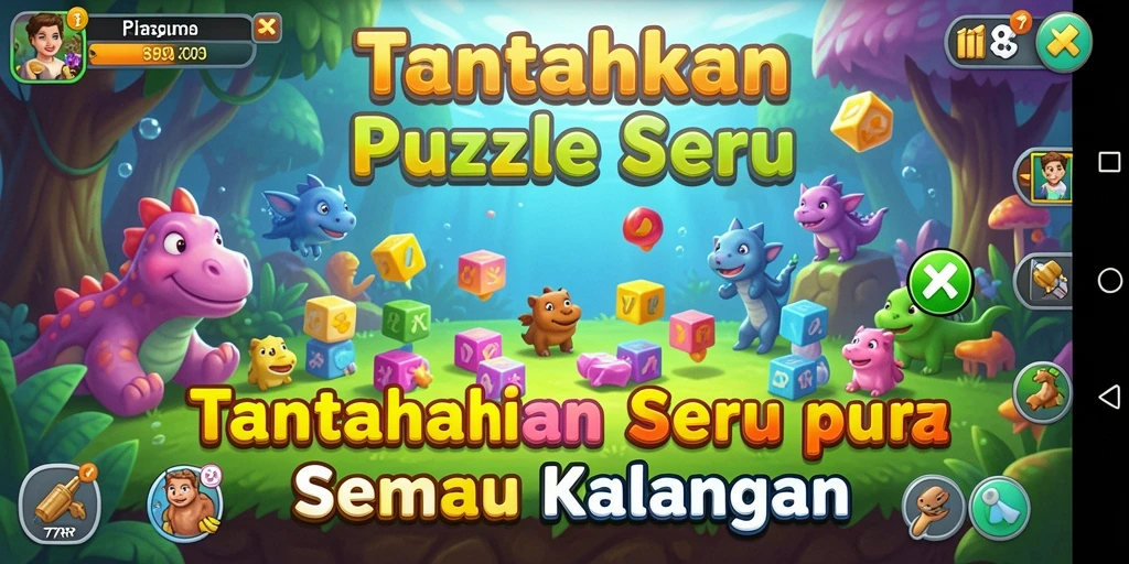 Tampilan gameplay seru dan menantang dari 77RP.