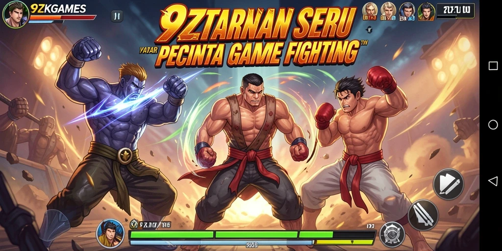 Tangkapan layar dari gameplay mendebarkan dalam 9ZKGAMES.