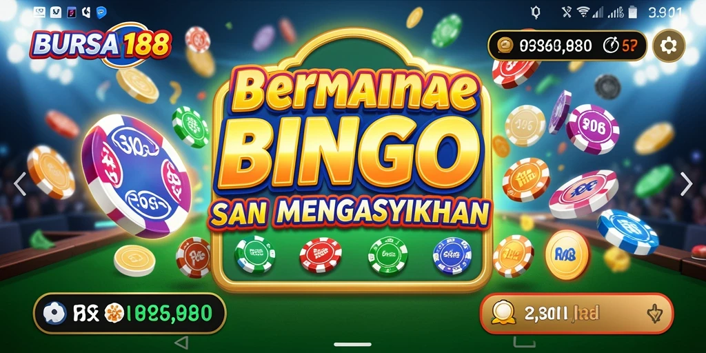 Screenshot gameplay Bingo BURSA188 yang menarik dan interaktif.