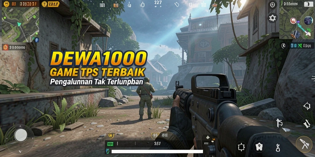 Screenshot DEWA1000 menampilkan aksi intens dalam gameplay TPS.