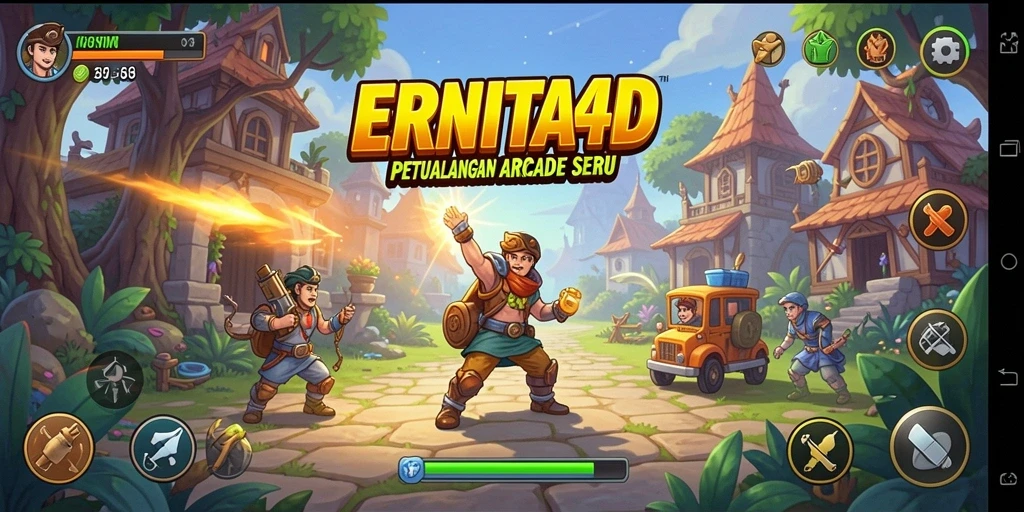 Tampilan permainan ERNITA4D yang seru dan penuh warna.