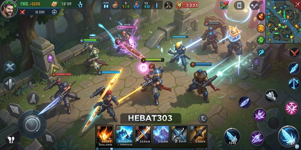 Tampilan menarik dari gameplay HEBAT303 yang seru.