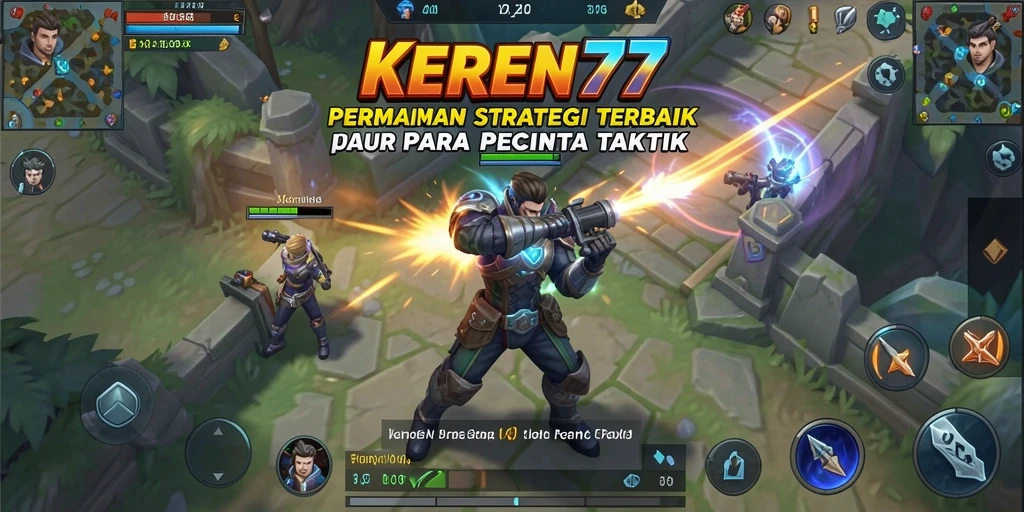 Tampilan gameplay KEREN77 yang penuh aksi dan strategi.