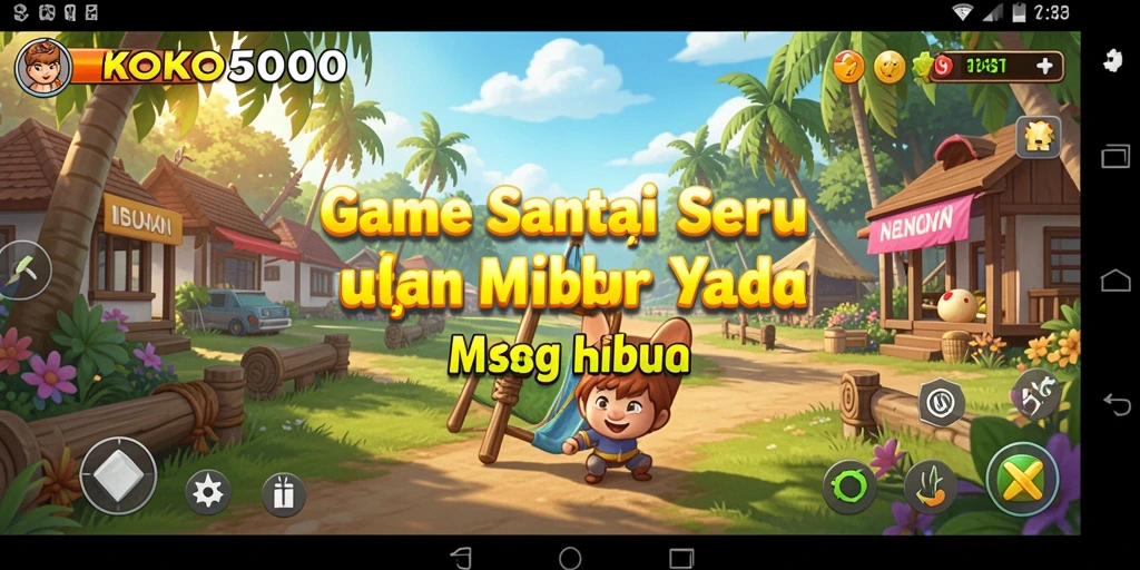 Tampilan gameplay seru dan penuh warna di KOKO5000.
