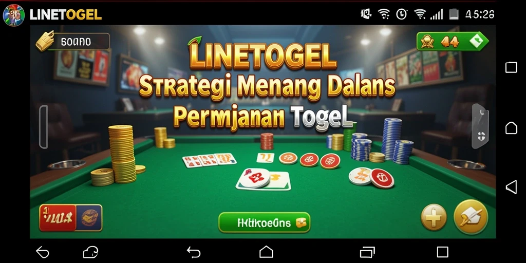 Tampilan gameplay menarik dalam aplikasi LINETOGEL dengan strategi bermain togel.