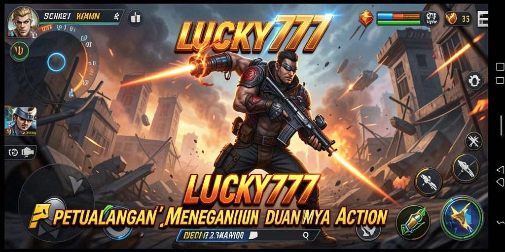 Tangkapan layar menunjukkan aksi seru dalam gameplay LUCKY777.