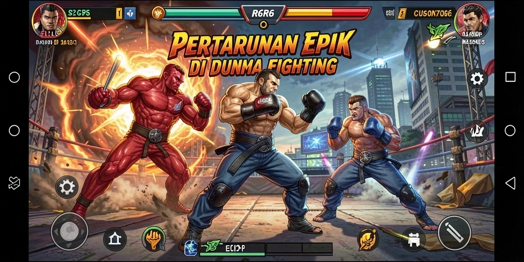 Tampilan screen shot R6R6 dengan aksi pertarungan yang seru.