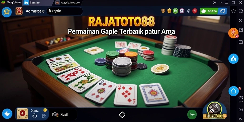 Tampilan menarik saat bermain Gaple di RAJATOTO88.