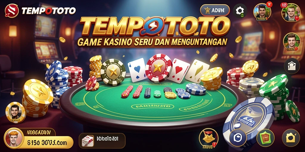 Screenshot TEMPOTOTO menunjukkan gameplay yang menegangkan dan menarik di lingkungan kasino.