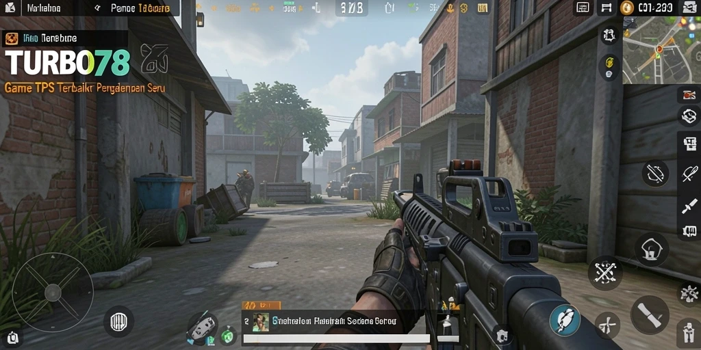 Screenshot gameplay menampilkan aksi seru dari TURBO78.