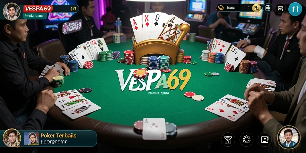 Tampilan permainan Poker yang seru dan menarik di VESPA69.