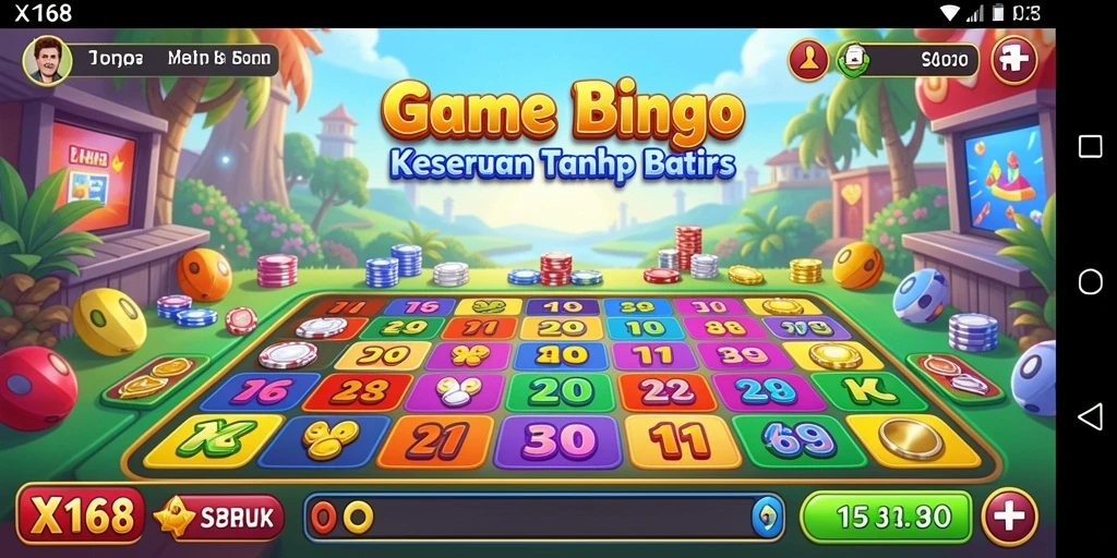 Screenshot gameplay X168 yang menunjukkan keseruan bermain Bingo.